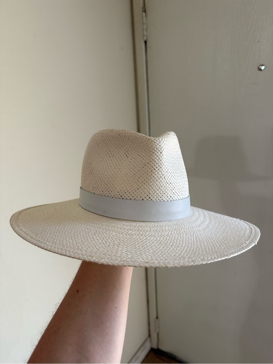Janessa Leone Accessories - Janessa Leone Zoe Straw Wide-Brim Hat in Bleach